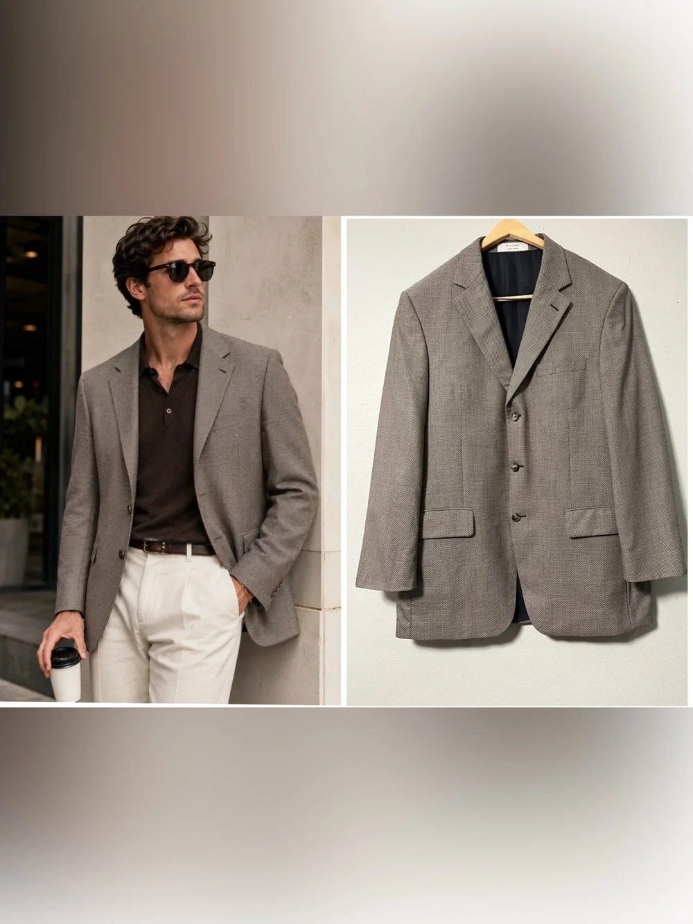 JOHN W NORDSTROM Loro Piana Sport Coat Blazer Mens size 42LT